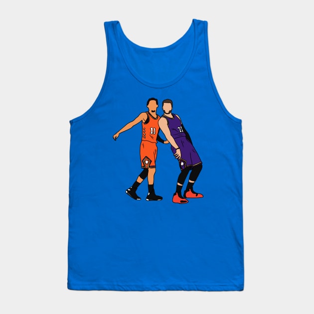 Trae Young And Luka Doncic Half Court Shot Tank Top by rattraptees